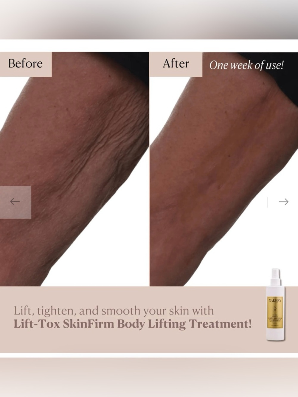 Nakery Lift-TOX SkinFirm Body Lifting Treatment - NWT - Picture 4 of 4